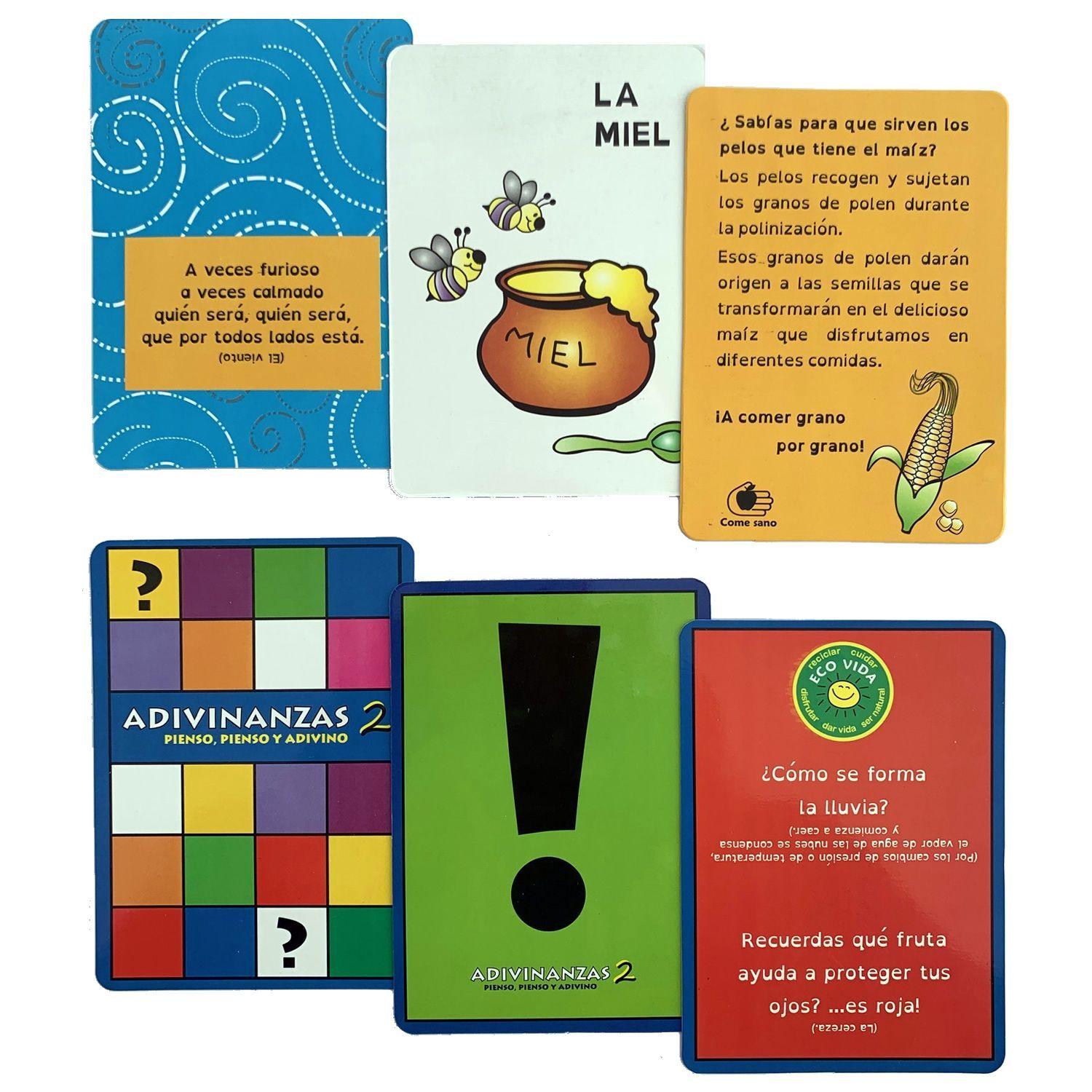 Tarjetas Eco de Adivinanzas y Curiosidades 2-4