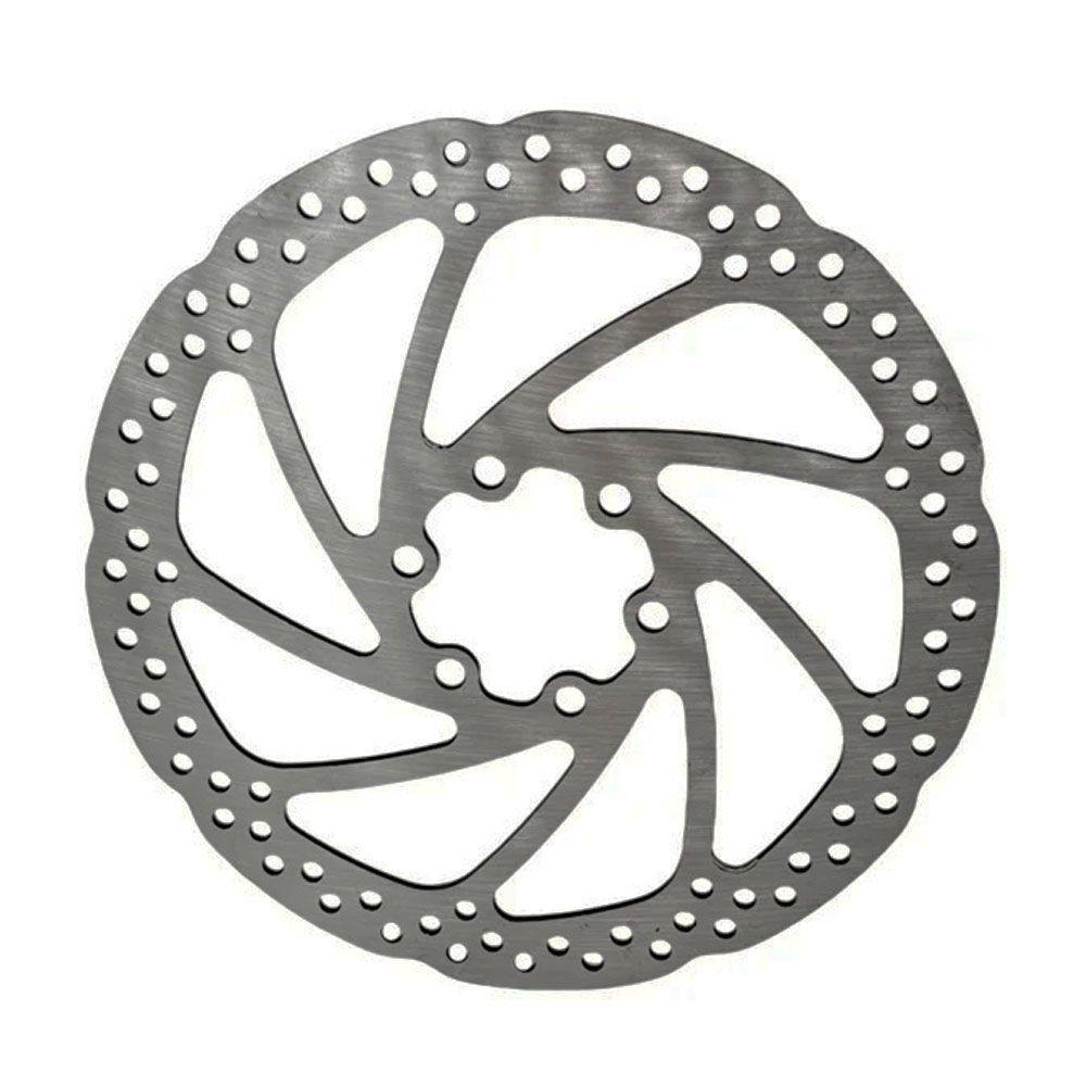 Disco de Freno Bicicleta 160mm 6 Hoyos Cromado-2