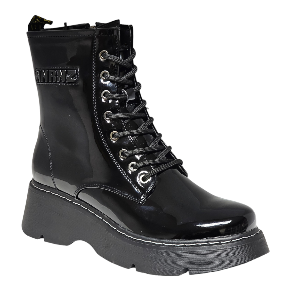 Botin Negro charol  Mujer  M365-2