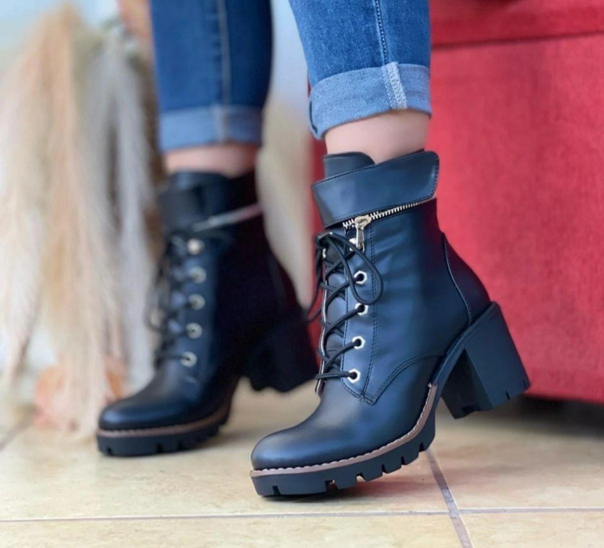 Botin Mujer taco Bajo M386-1
