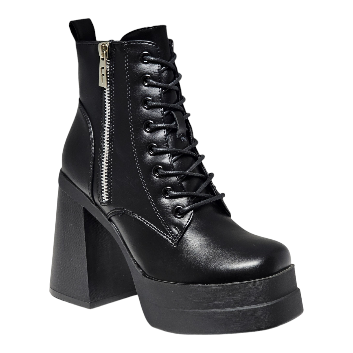 Botín Mujer  Taco Alto Con Plataforma  M344-1