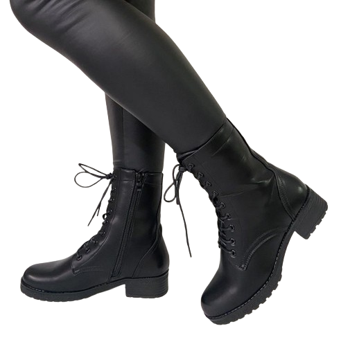 Botin Mujer Negro Taco Bajo  M364-2