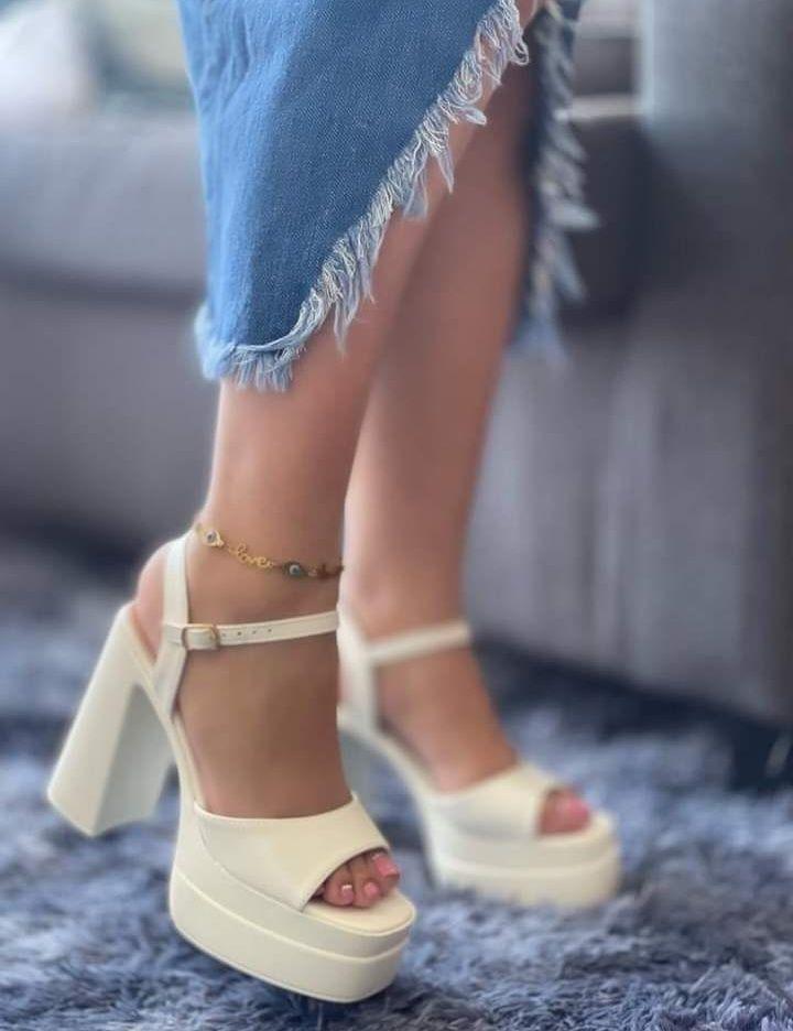 Sandalias Mujer Taco Alto con Plataforma M403. Horma Pequeña-2