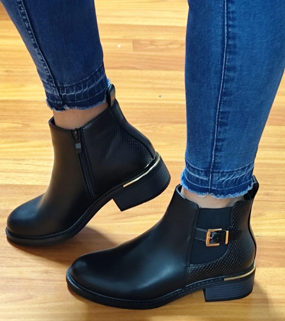 Botin para Dama Taco Bajo M445-2