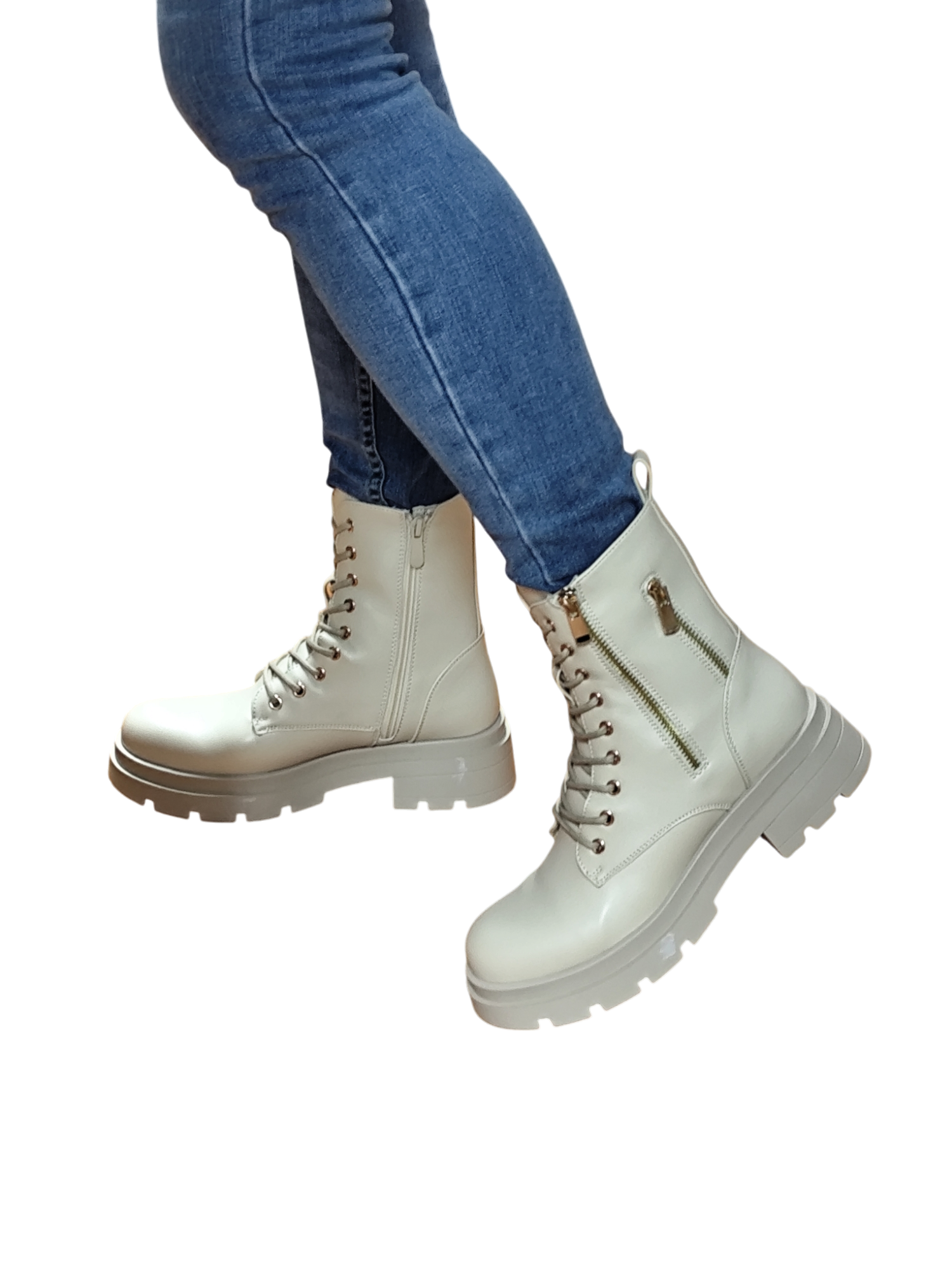 Botin Mujer Beige  M442-0