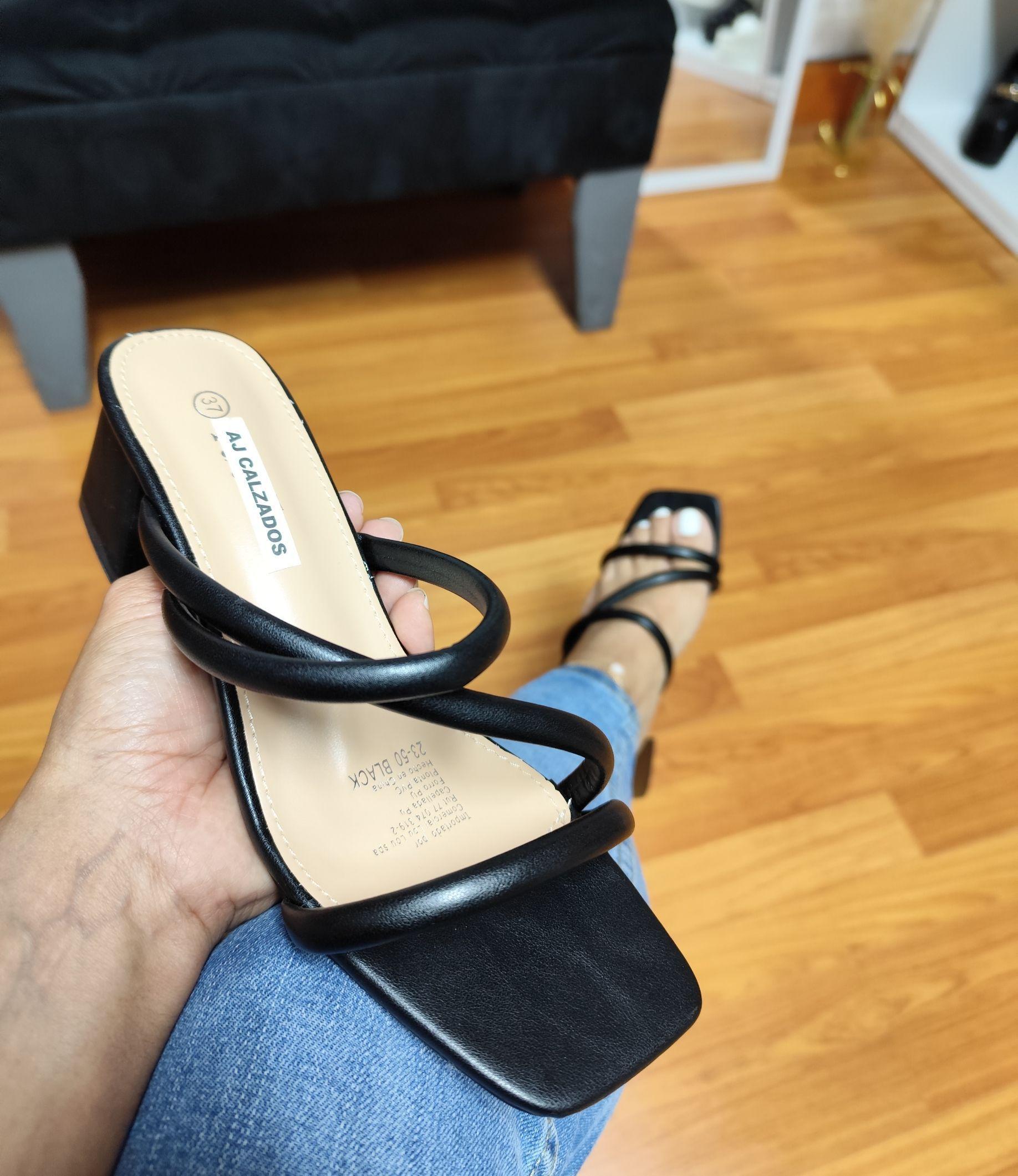 Sandalia Mujer Taco Bajo M416-2