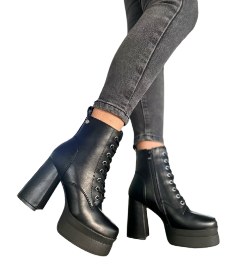 Botines Mujer Taco Alto con Plataforma M481-0