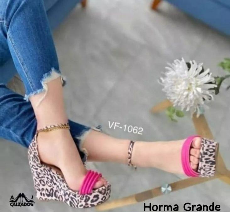 Sandalias para dama con Plataforma M170 Horma Grande-1