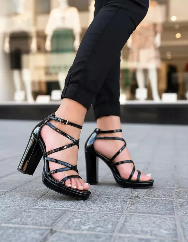 Sandalias Fiesta  Mujer  Taco Alto M433-1