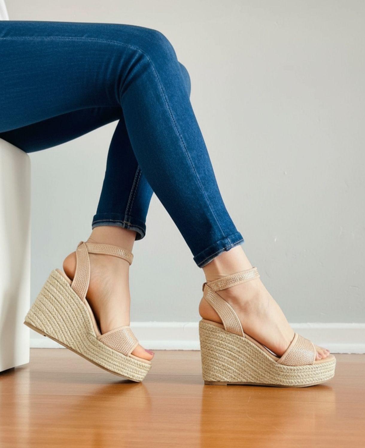 Sandalia Mujer Chalas Color Nude M532-0