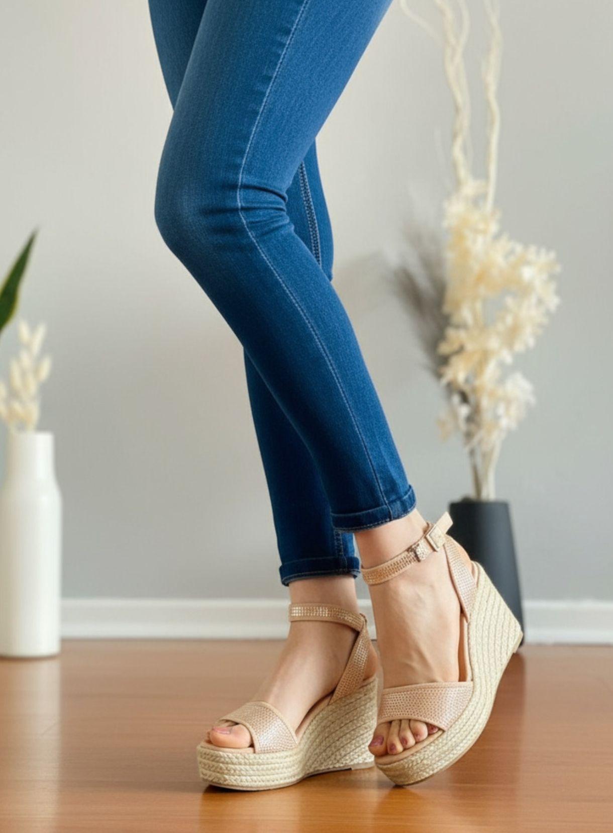 Sandalia Mujer Chalas Color Nude M532-1