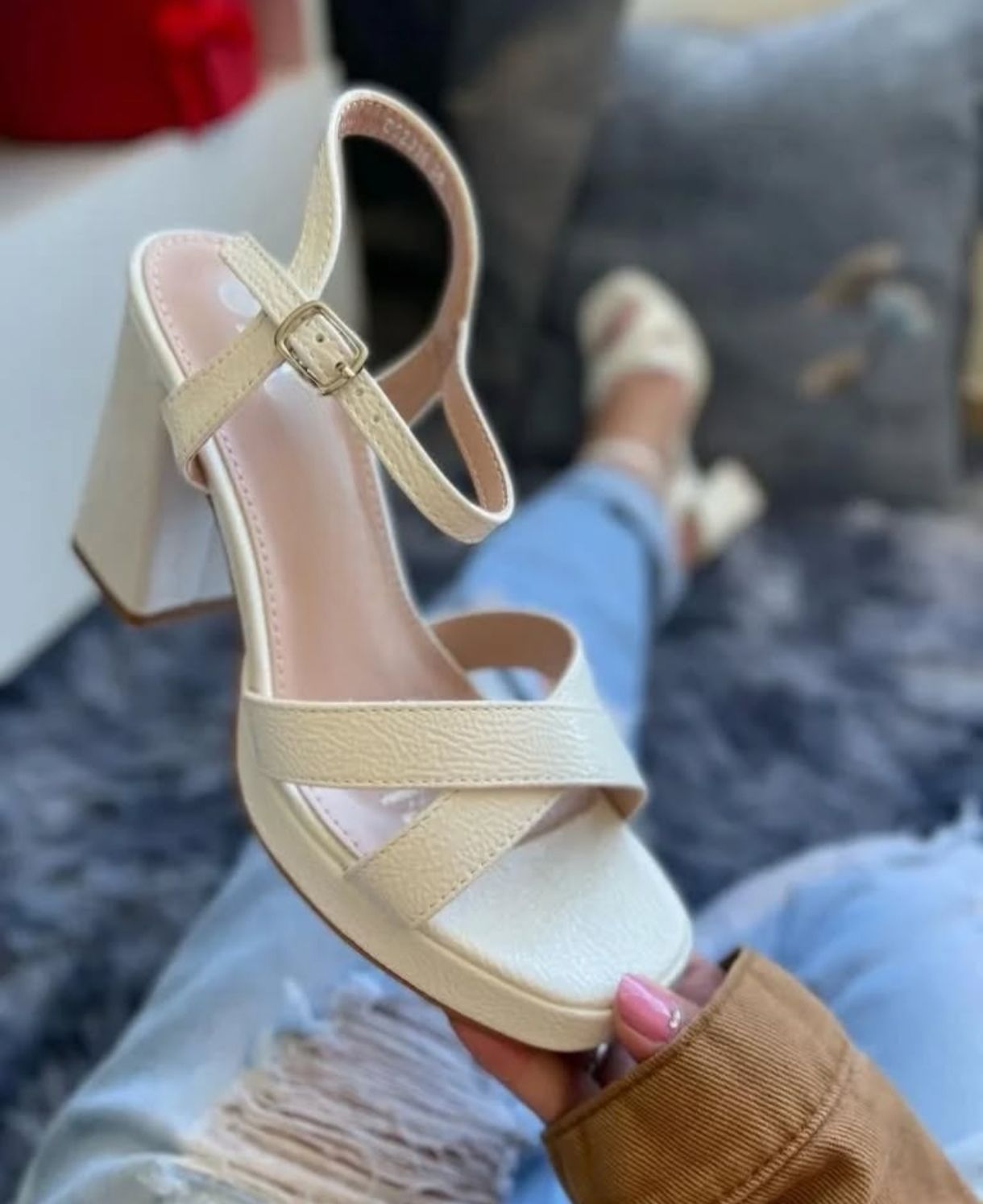 Sandalias Mujer Taco Alto  M508-2