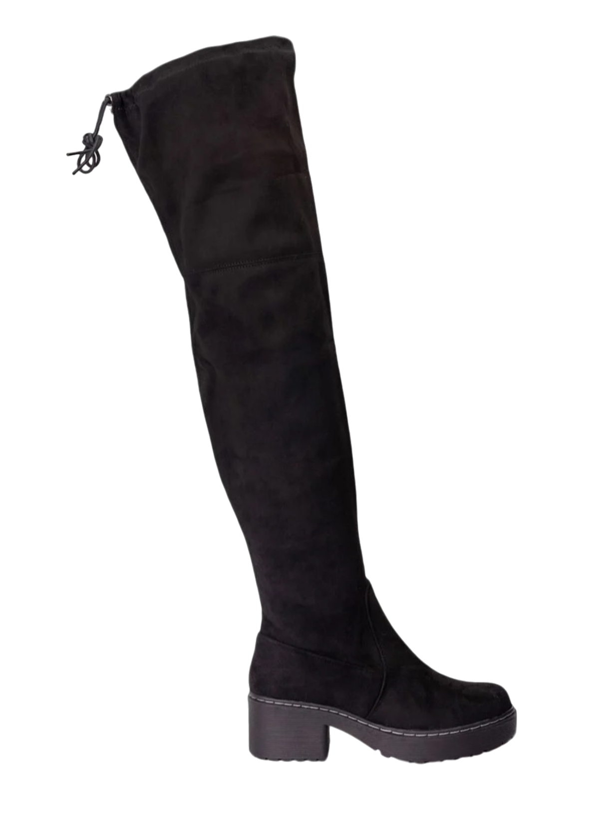 Bota Bucanera Mujer en Gamuza  Taco Medio M390-0