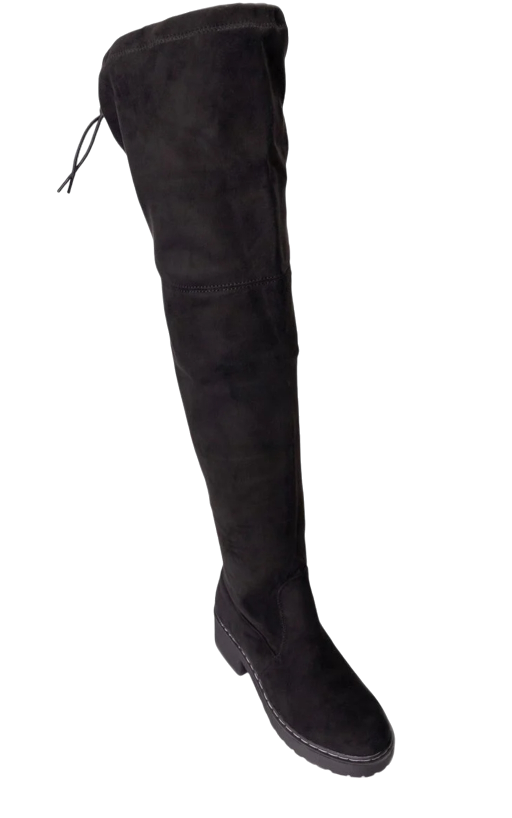 Bota Bucanera Mujer en Gamuza  Taco Medio M390-1