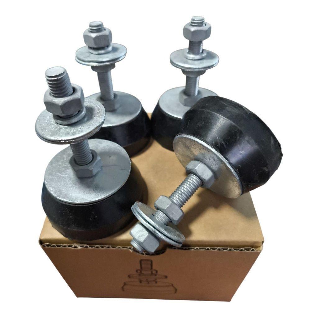 Base Soporte Piso Goma Redondos Antivibraci n PACK 4 PCS-2