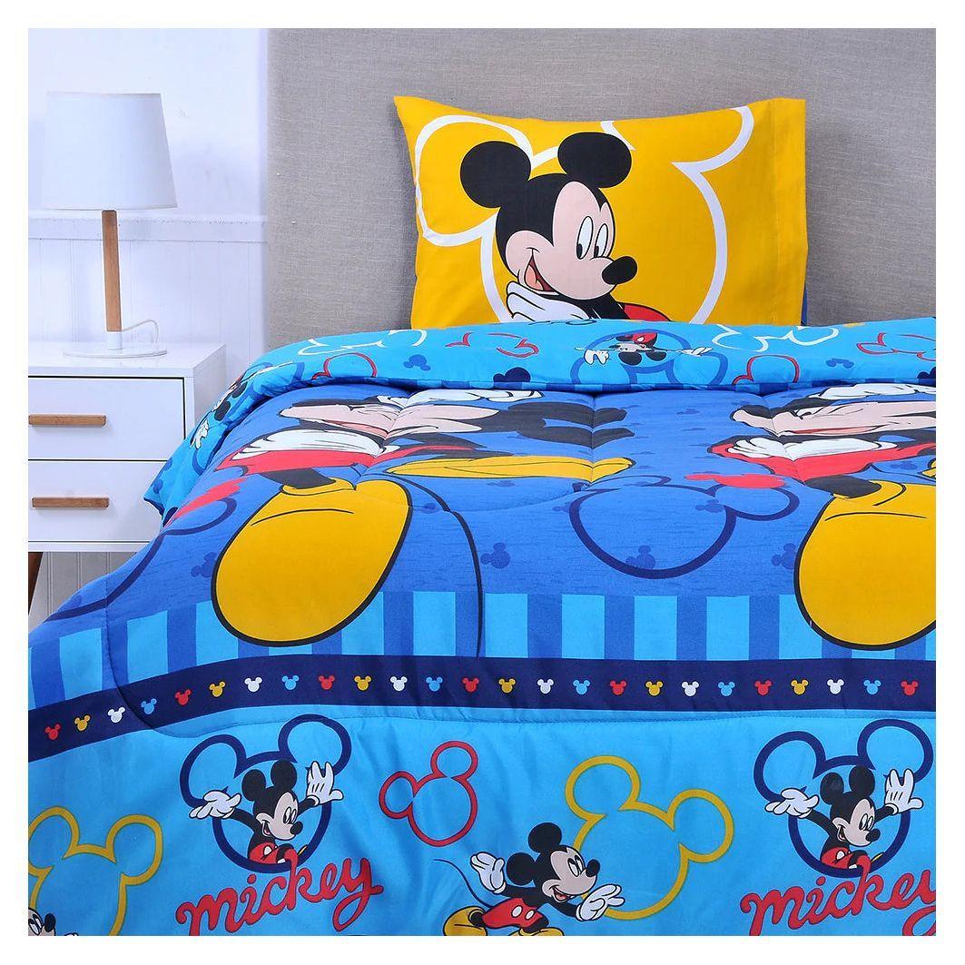 Plumón Reversible Mickey 1.5 Plazas Infantil Niños-0
