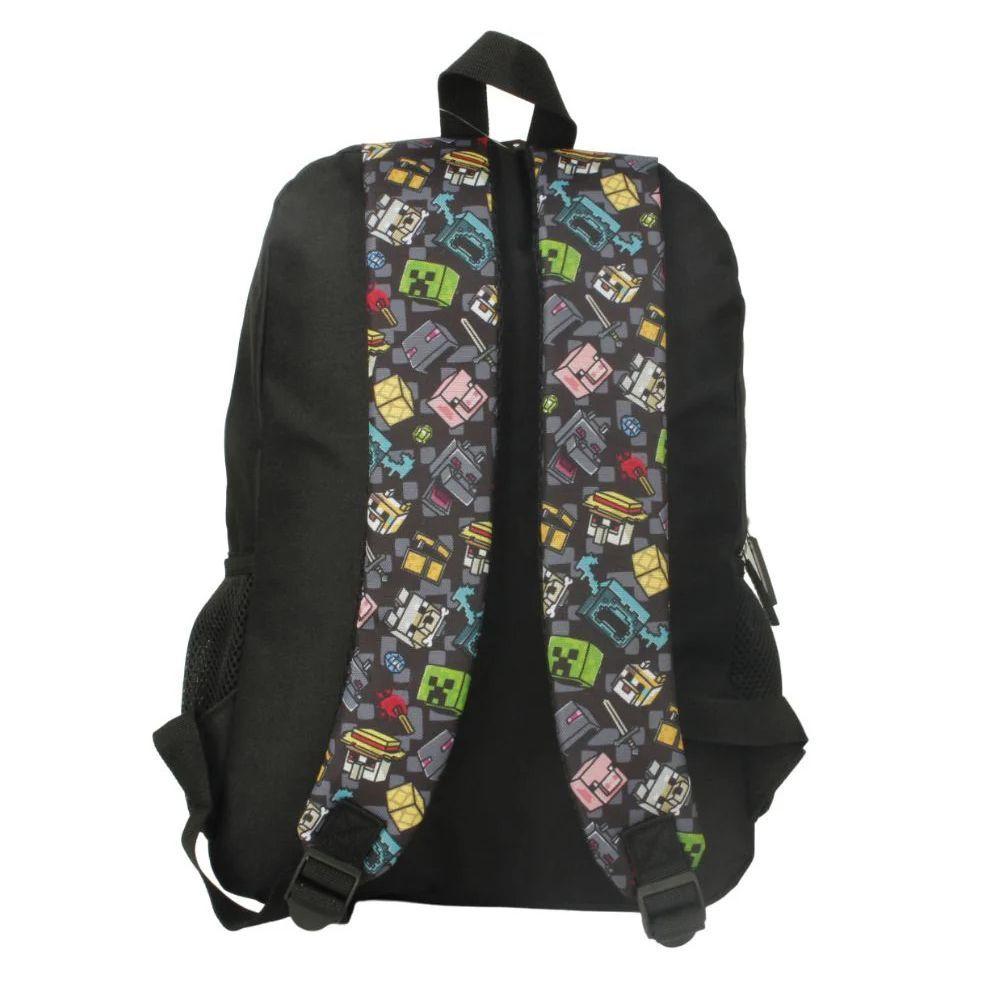 Pack Mochila Escolar Minecraft + Lonchera + Estuche-3