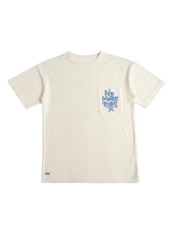 Polera Manga Corta Niño Cuello Redondo y Textura-0