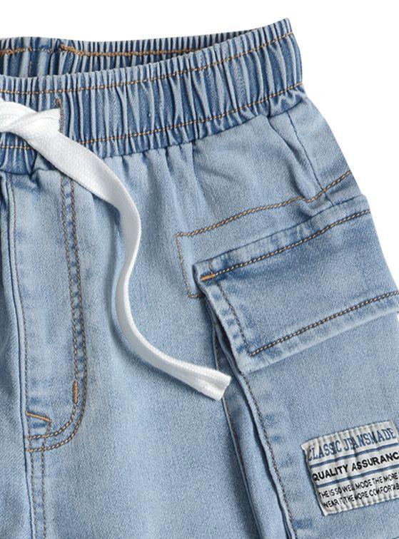 Bermuda Mezclilla Niño Elasticado-2