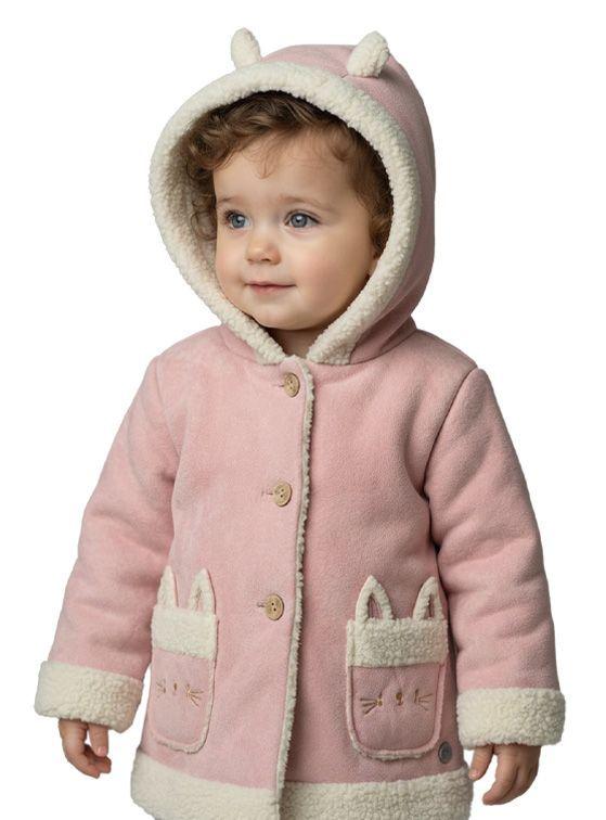 Chaqueta Tipo Gamuza Interior Chiporro Bebé Niña-1