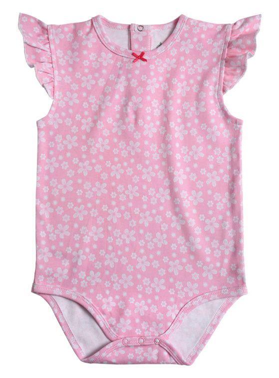 Pack 2 Body Bebé Niña Algodón Manga Corta y Estampado-3