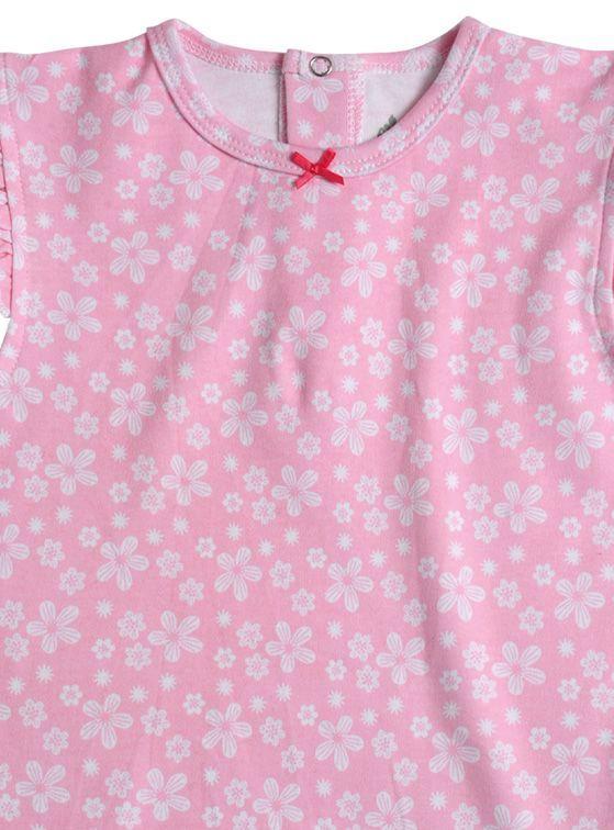 Pack 2 Body Bebé Niña Algodón Manga Corta y Estampado-4