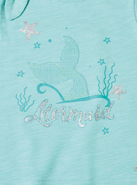 Polera Bebé Niña Algodón Manga Corta con Estampado-2