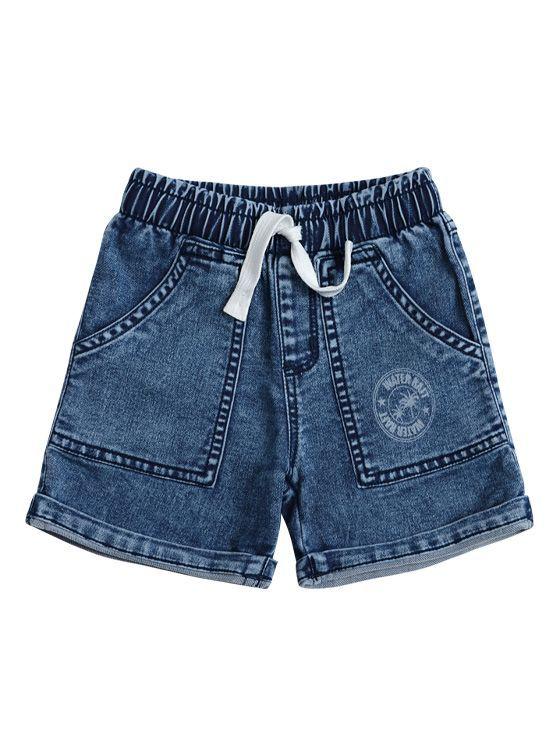 Bermuda Mezclilla Bebé Niño Algodón Spandex-0