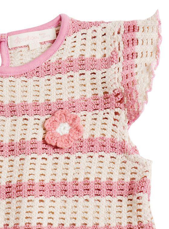 Polera Bebé Niña Tejida Rayas-2