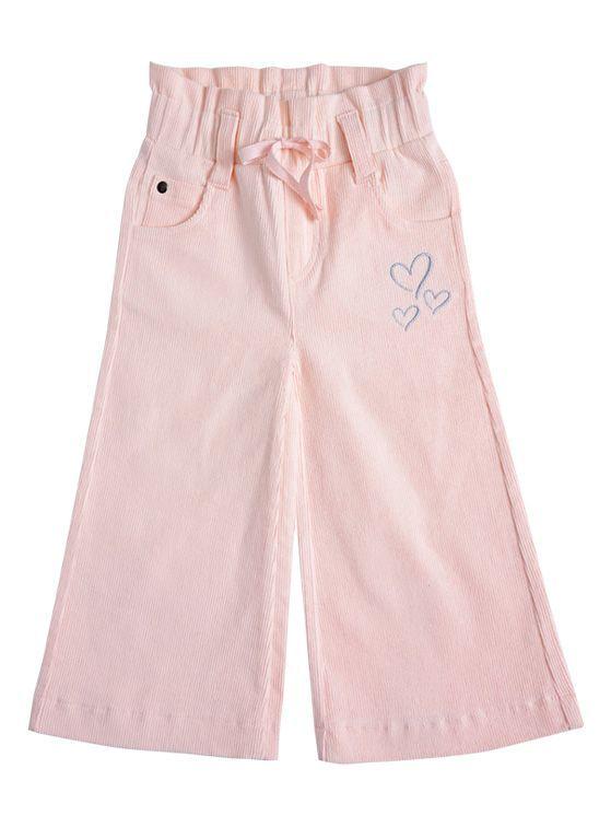 Pantalón Ancho Cotelé Bebé Niña-1
