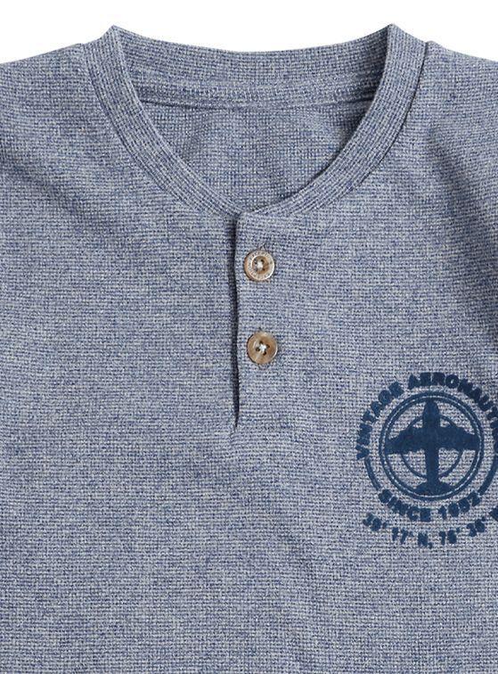 Polera Manga Larga Afranelada Bebé Niño Avión-1