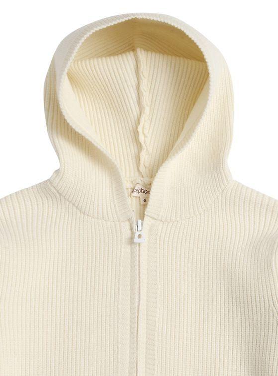 Chaleco Niña Liso con Gorro-2