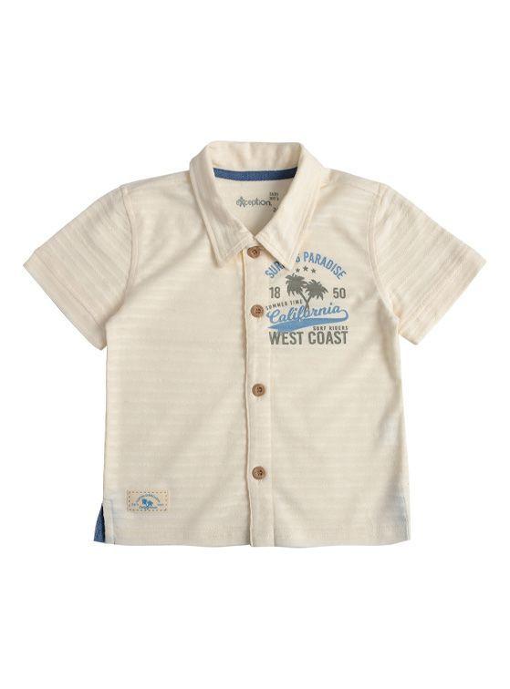 Conjunto Camisa y Bermuda Tela Bebé Niño-1