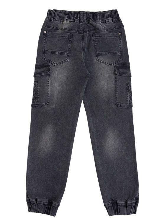 Jeans Niño Calce Jogger Negro-3