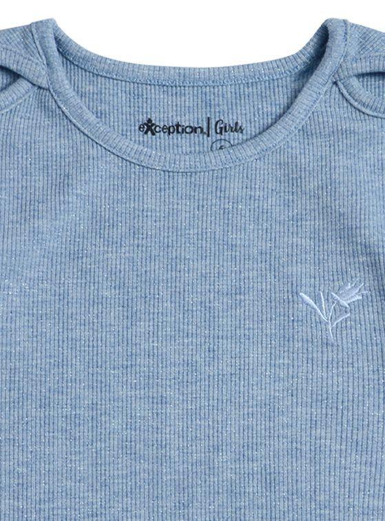 Polera Manga Larga Niña de Algodón con Bordado-2