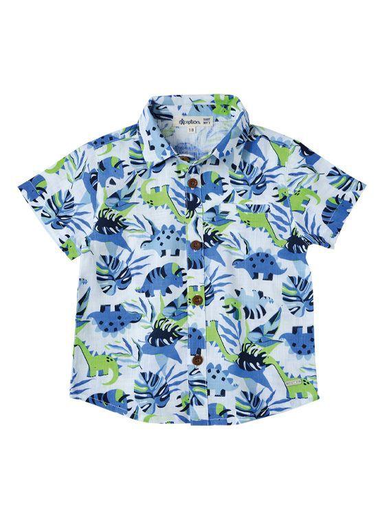 Camisa Bebé Niño Verano Estampada Algodón-0