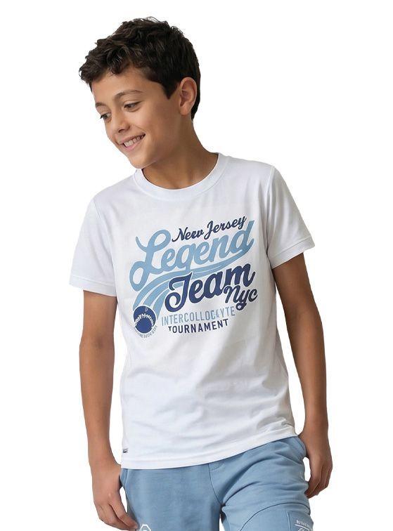 Polera Manga Corta Niño Slub Jersey de Algodón-0