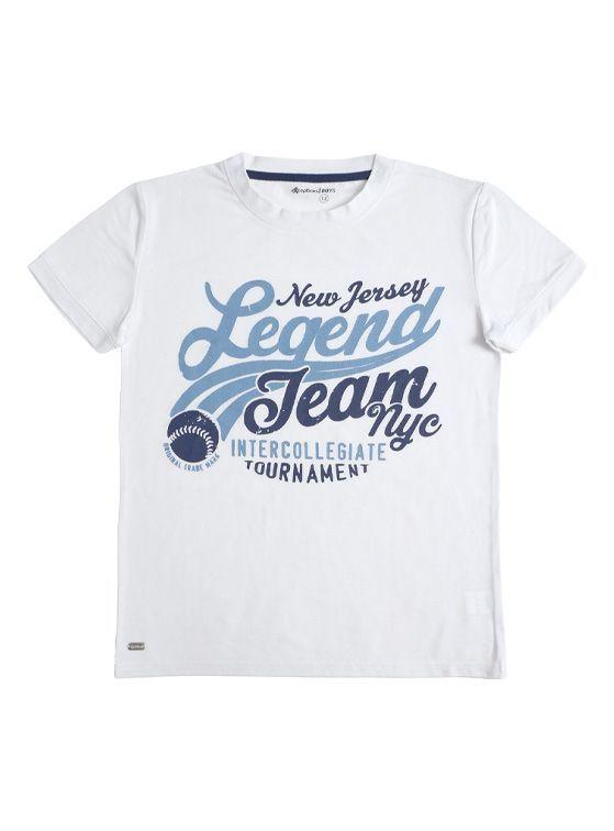 Polera Manga Corta Niño Slub Jersey de Algodón-1