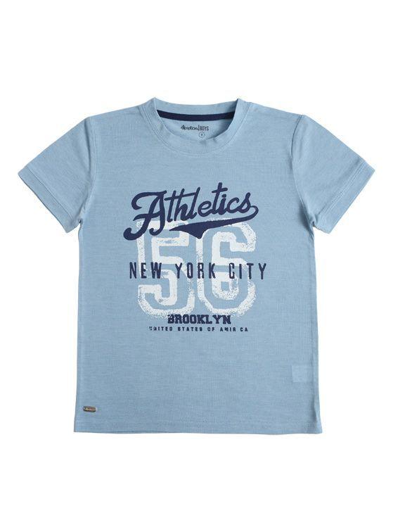 Polera Manga Corta Niño Slub Jersey de Algodón-0