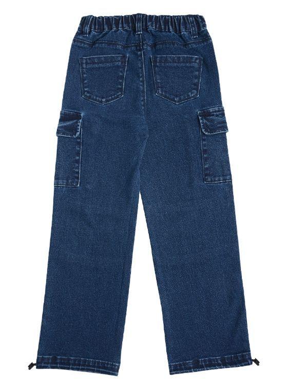 Jeans Ancho Niño con Bolsillos-2