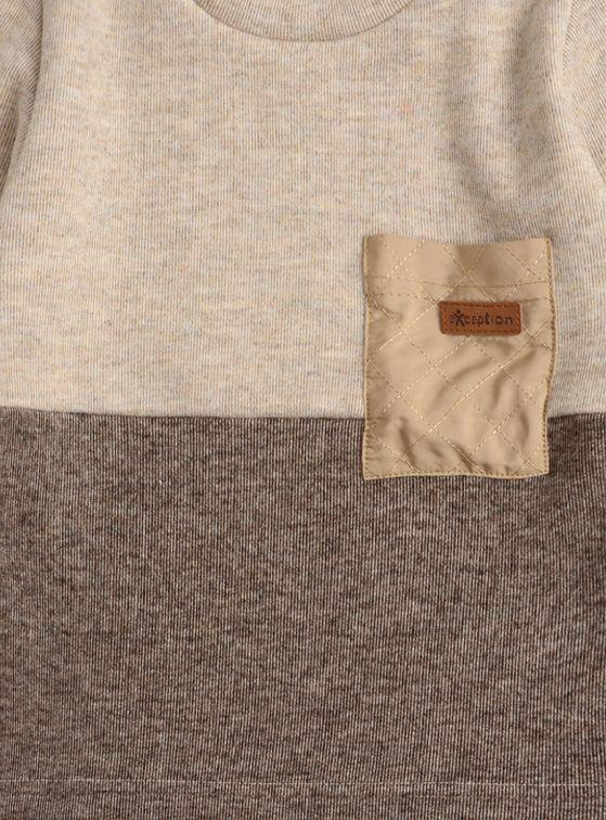 Polera Manga Larga Interior Frisado Bebé Niño con Bolsillo-3