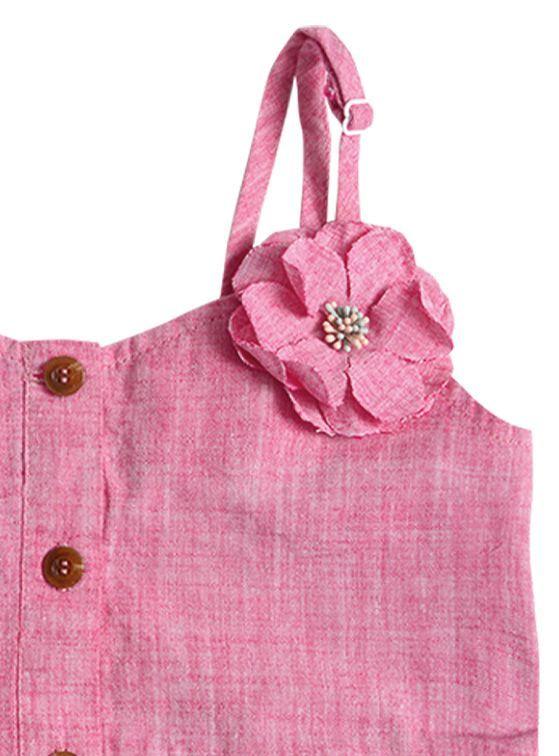 Conjunto Tela Polera y Short Niña-3