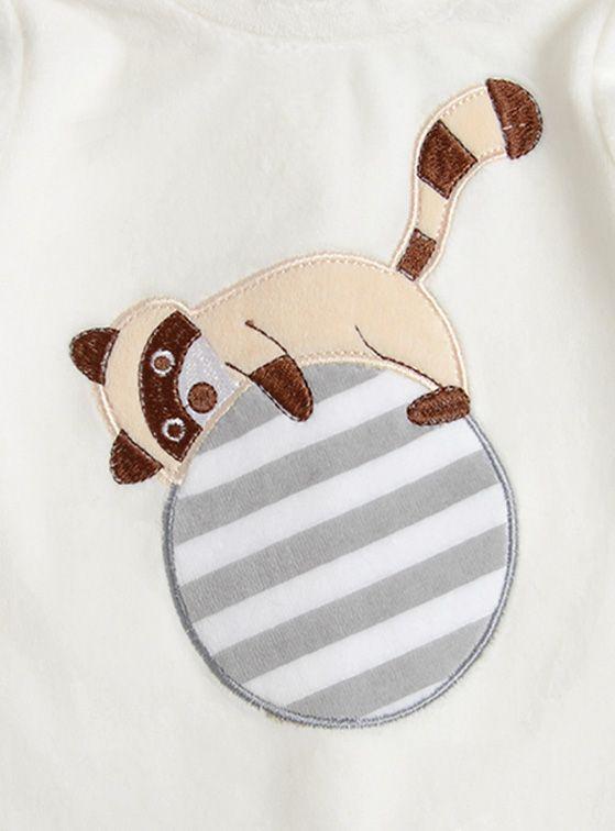 Conjunto Plush Bebé Niño Mapache-2