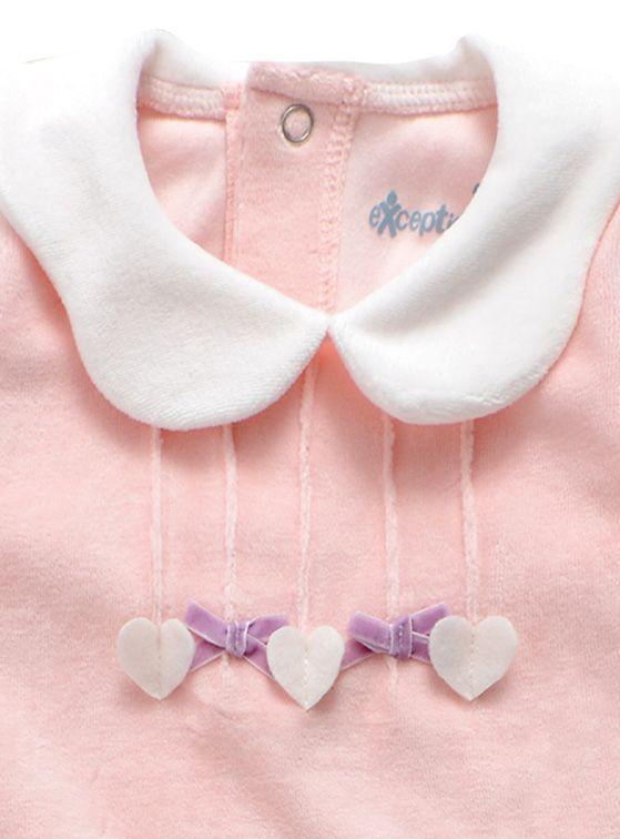 Osito Plush Bebé Niña con Broches-1