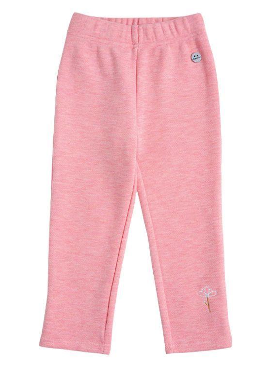 Calza Interior Peluda Bebé Niña Lisa con Bordado-1