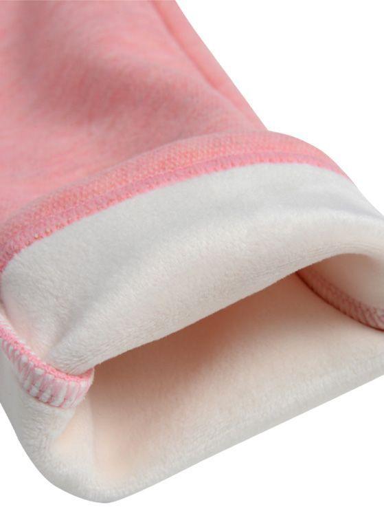 Calza Interior Peluda Bebé Niña Lisa con Bordado-2