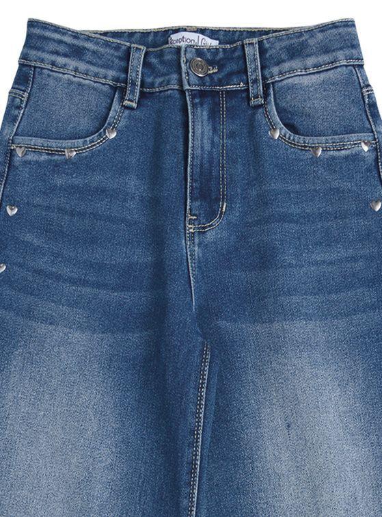 Jeans Ancho Niña con Tachas-4