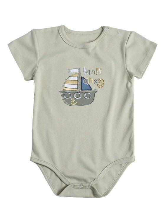 Pack 2 Body Bebé Niño con Parche y Bordado-2