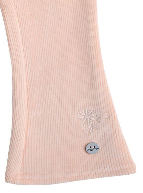 Calza Flare Tipo Cotelé Interior Peluda Bebé Niña-2