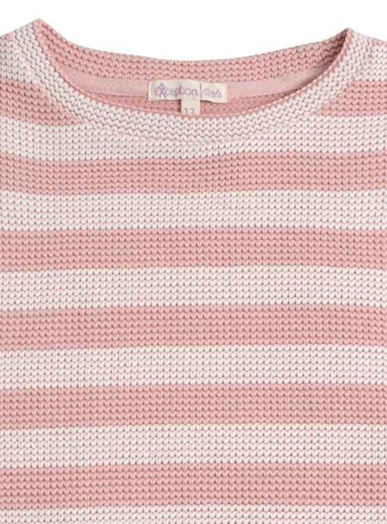 Polerón Tejido Niña Rayas-2